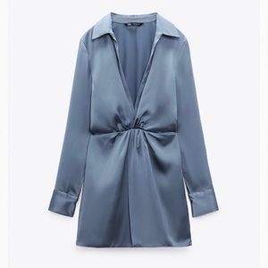 Blue wrap dress- never worn